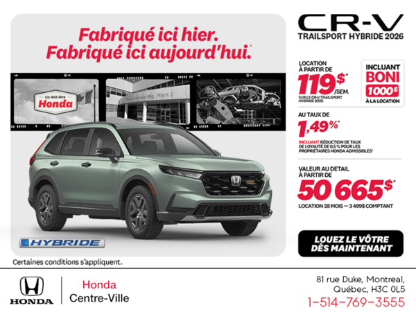 Honda CR-V Hybrid 2026