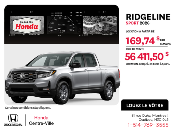 Honda Ridgeline 2026