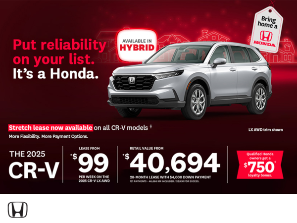 Get the 2025 Honda CR-V!