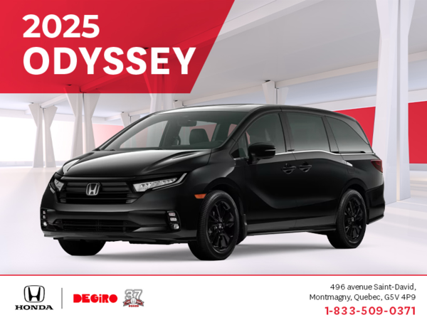 Get the 2025 Honda Odyssey!