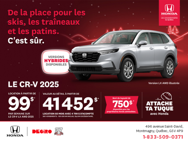 Obtenez le Honda CR-V 2025!