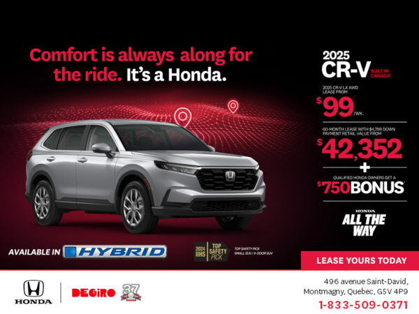 Get the 2025 Honda CR-V!