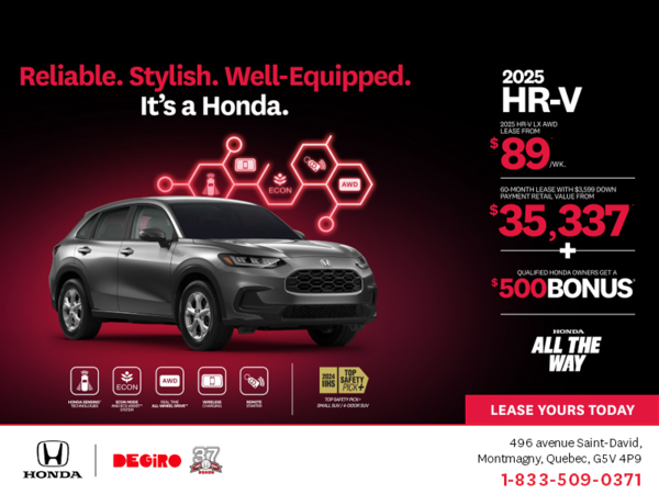 Get the 2025 Honda HR-V!