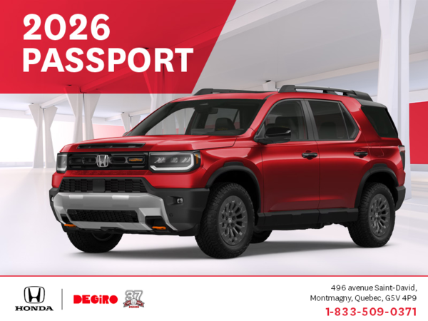 Get the 2026 Honda Passport!