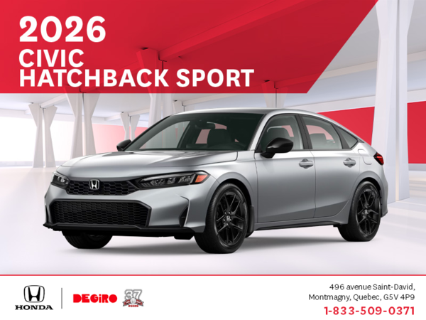 Get the 2026 Honda Civic Hatchback!