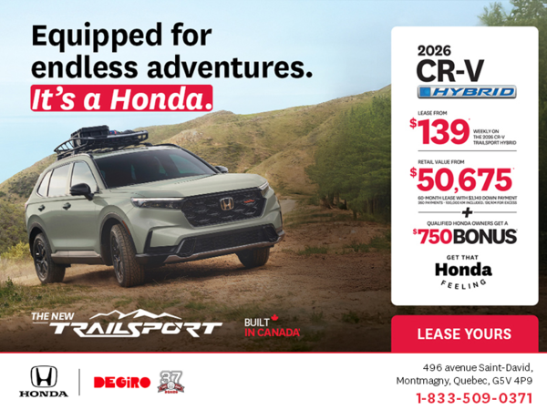 Get the 2026 Honda CR-V Hybrid!