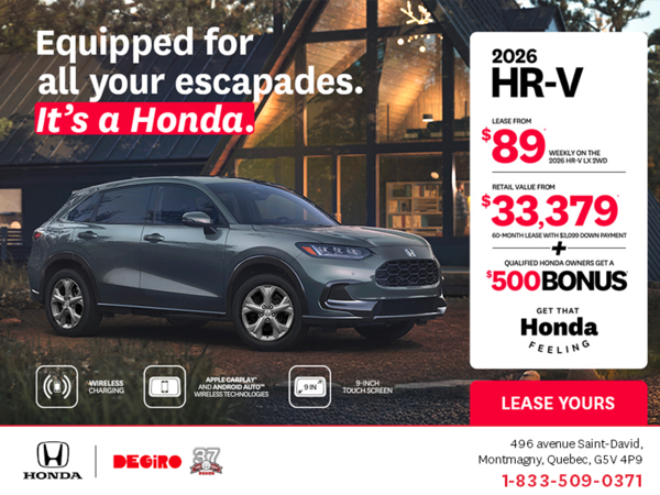 Get the 2026 Honda HR-V!