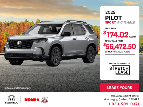Get the 2025 Honda Pilot!