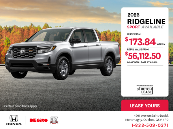 Get the 2025 Honda Ridgeline!