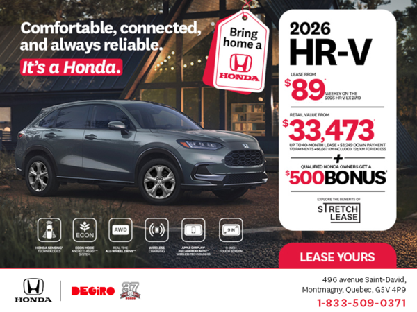 Get the 2026 Honda HR-V!