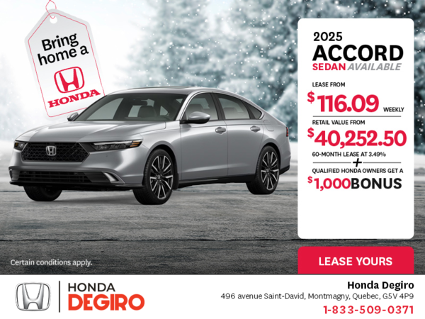 Get the 2025 Honda Accord!