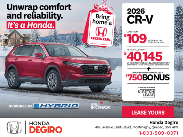 Get the 2026 Honda CR-V!