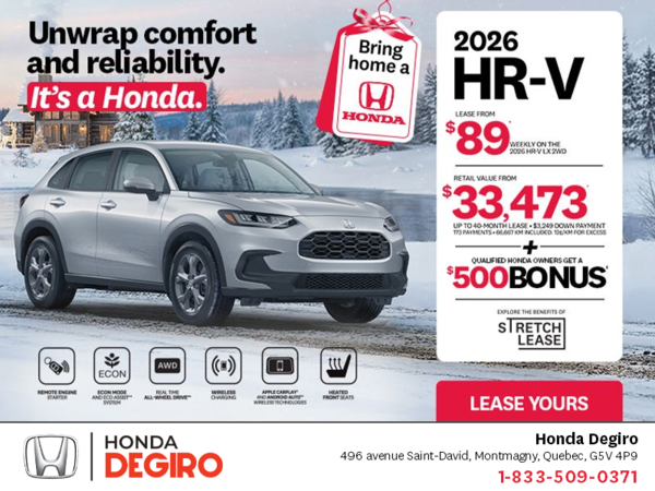 Get the 2026 Honda HR-V!