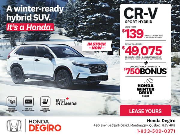 Get the 2026 Honda CR-V Hybrid!