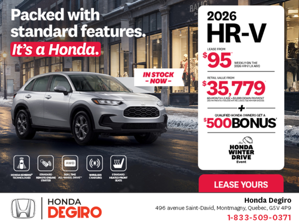 Get the 2026 Honda HR-V!