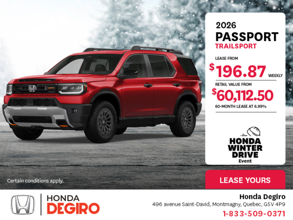 Get the 2026 Honda Passport!