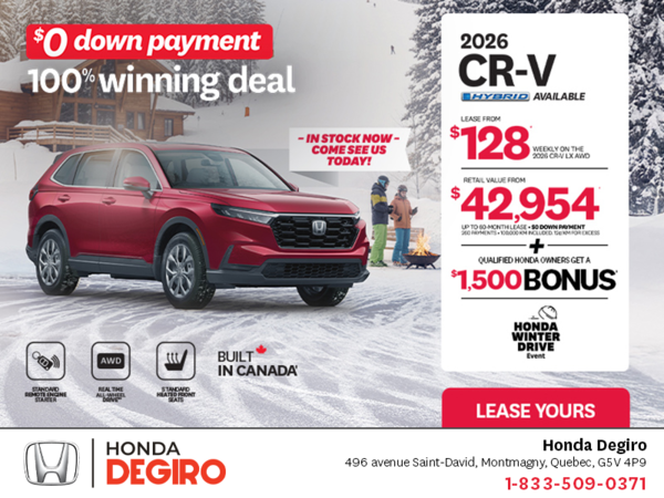 Get the 2026 Honda CR-V!