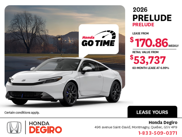 Get the 2026 Honda Prelude!
