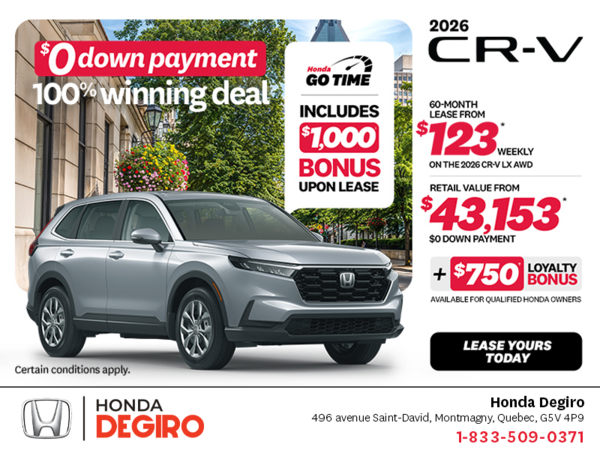 Get the 2026 Honda CR-V!