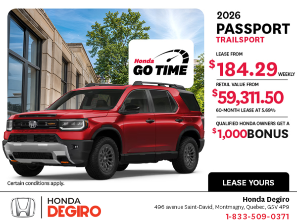 Get the 2026 Honda Passport!