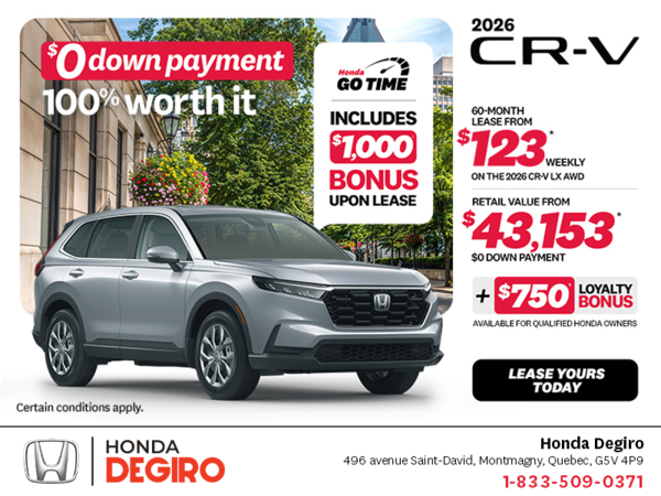 Get the 2026 Honda CR-V!