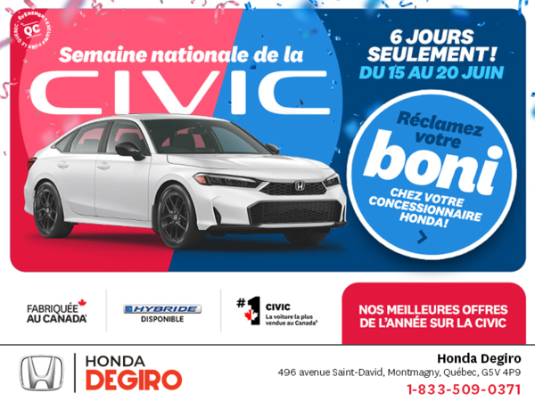 L'événement mensuel Honda !