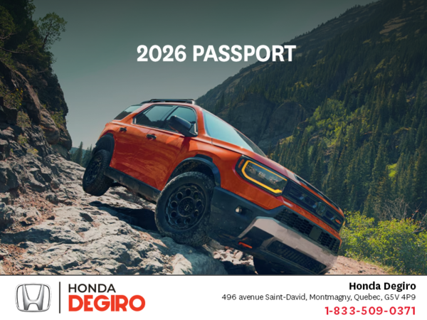Get the 2026 Honda Passport!