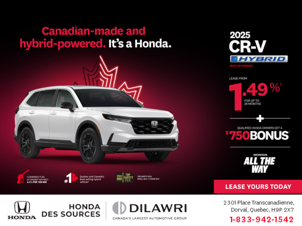 Get the 2025 Honda CR-V Hybrid!