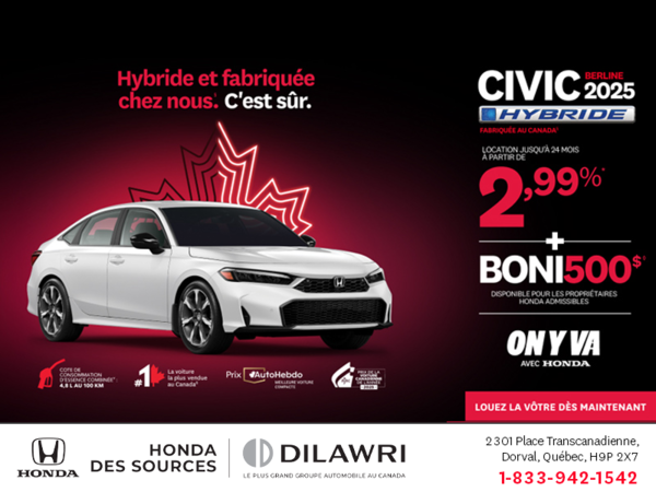 L'événement mensuel Honda !