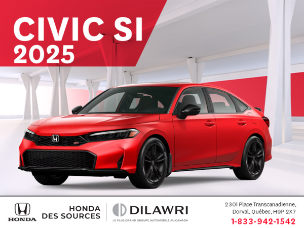 Obtenez le Honda Civic Si 2025 !