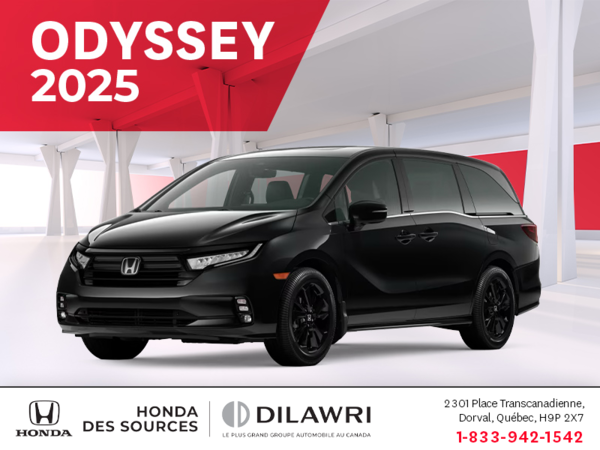 Obtenez le Honda Odyssey 2025 !