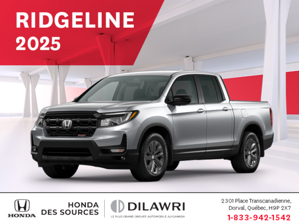 Obtenez le Honda Ridgeline 2025 !
