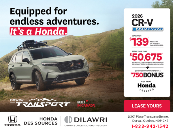 Get the 2026 Honda CR-V Hybrid!