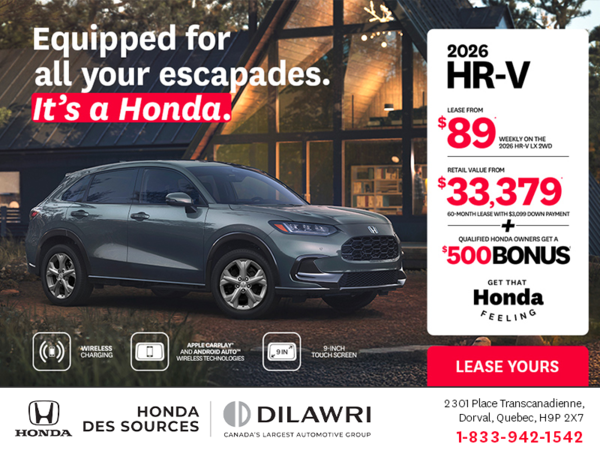 Get the 2026 Honda HR-V!