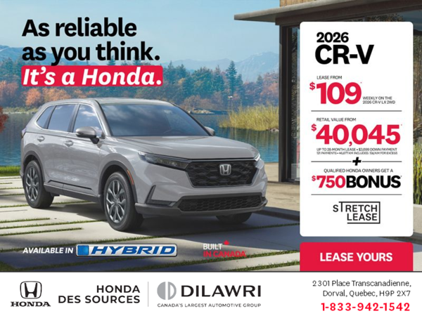 Get the 2026 Honda CR-V!