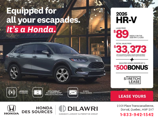 Get the 2026 Honda HR-V!