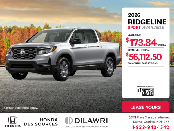 Get the 2025 Honda Ridgeline!