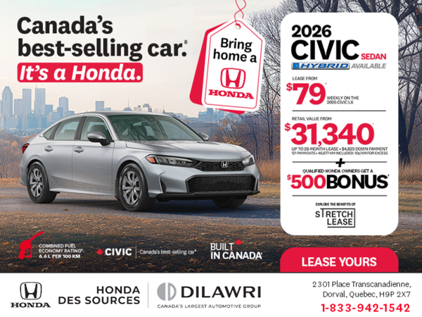 Get the 2026 Honda Civic Sedan!