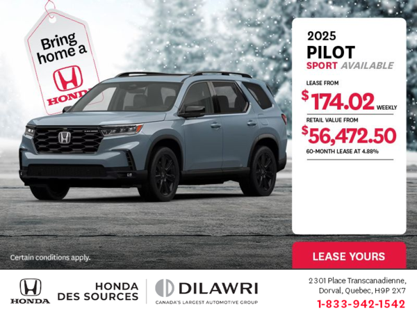 Get the 2025 Honda Pilot!