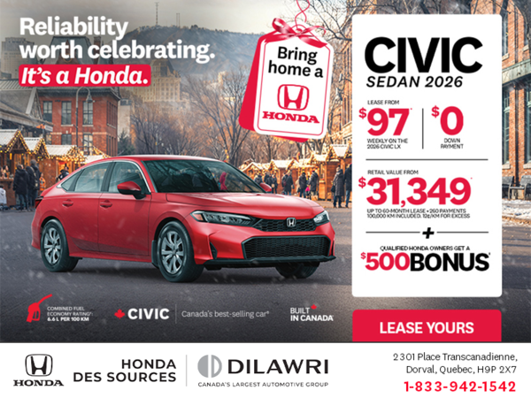 Get the 2026 Honda Civic Sedan!