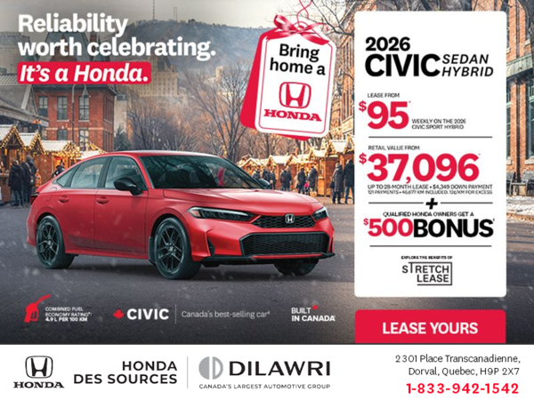 Get the 2026 Honda Civic Sedan Hybrid!
