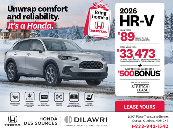 Get the 2026 Honda HR-V!