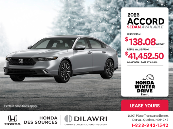 Get the 2026 Honda Accord!