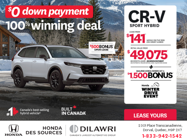 Get the 2026 Honda CR-V Hybrid!