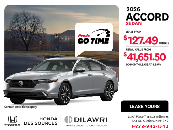 Get the 2026 Honda Accord!