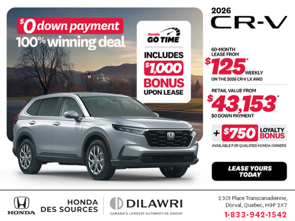 Get the 2026 Honda CR-V!