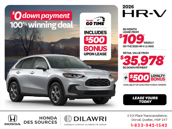 Get the 2026 Honda HR-V!