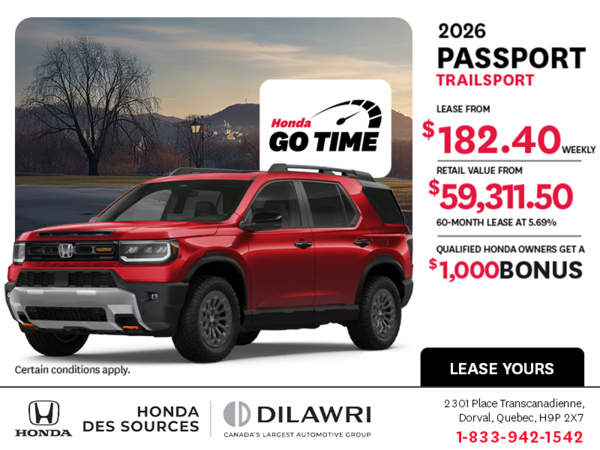 Get the 2026 Honda Passport!