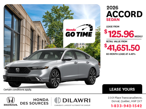 Get the 2026 Honda Accord!
