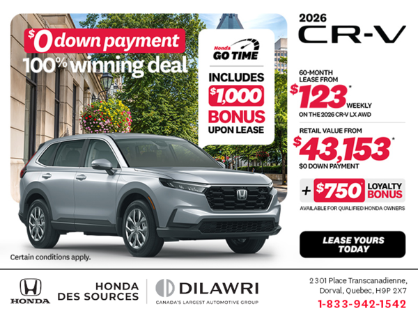 Get the 2026 Honda CR-V!